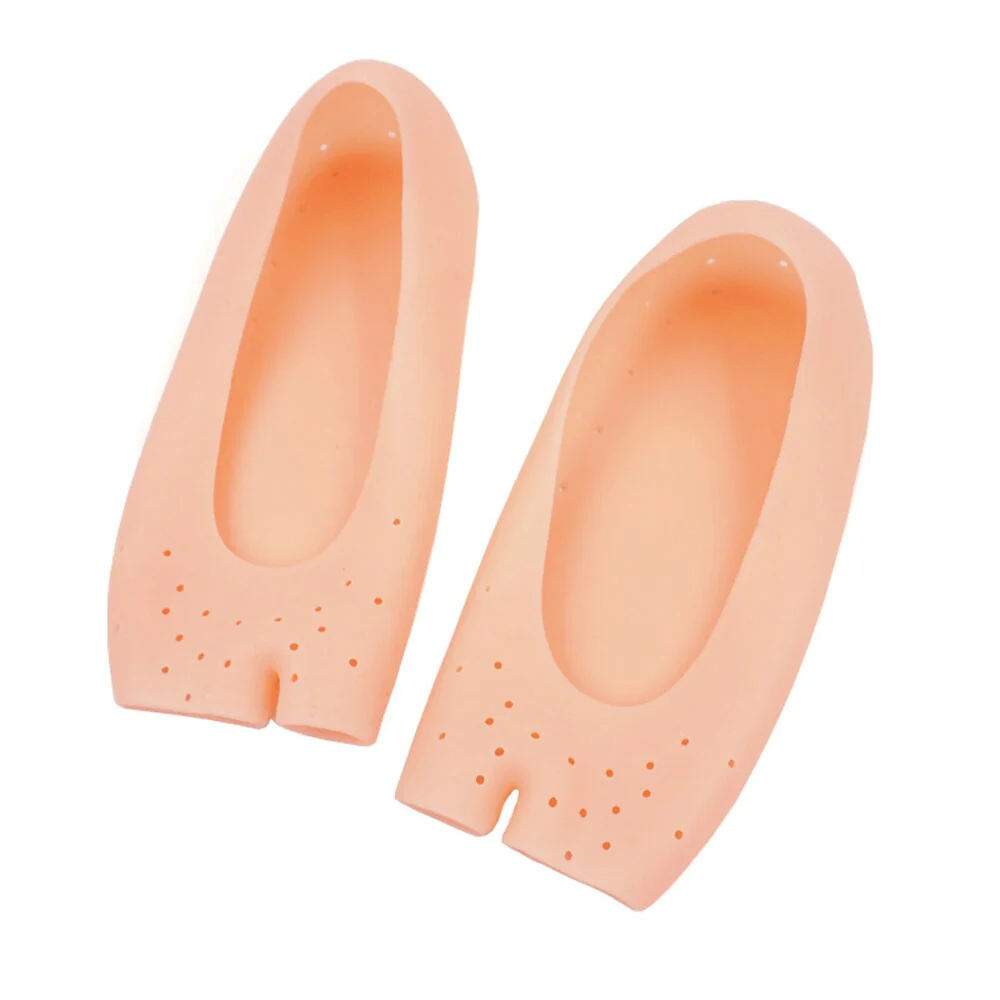 Mainimage5Soft Silicone Moisturizing Gel Open Toe Socks For Foot Care Protector Relieve Dry Cracked Peeling Heels